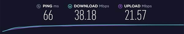 PureVPN server speed test New York