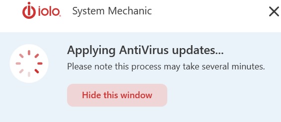 System Mechanic 23 Ultimate Defense apply antivirus updates