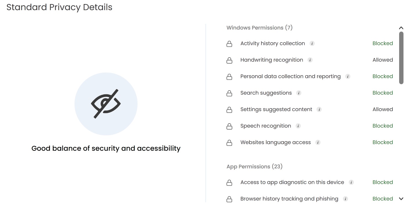 System Mechanic 23 Ultimate Defense privacy tab details