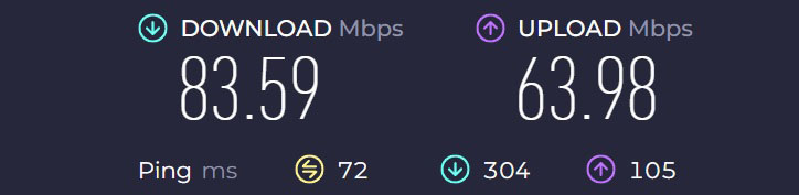 PureVPN servers speed test United Kingdom