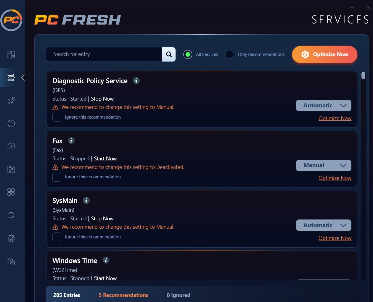 Abelssoft PC Fresh services