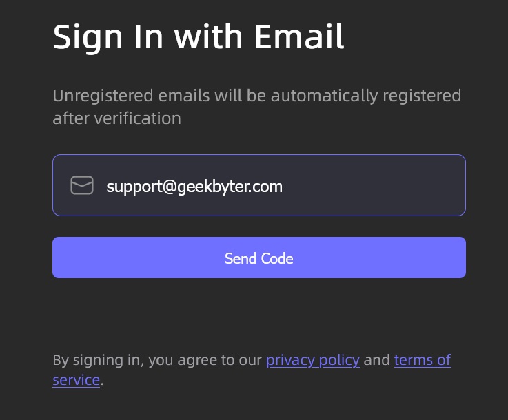 Sign in to UltraPic account