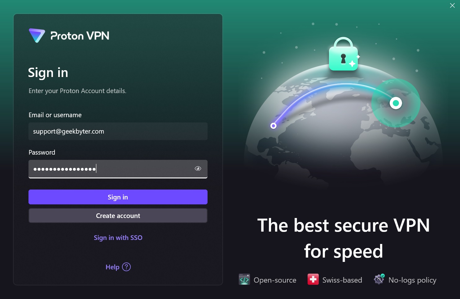 Proton VPN access free account