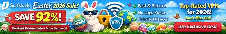 92% Off Surfshark VPN discount code Easter sale