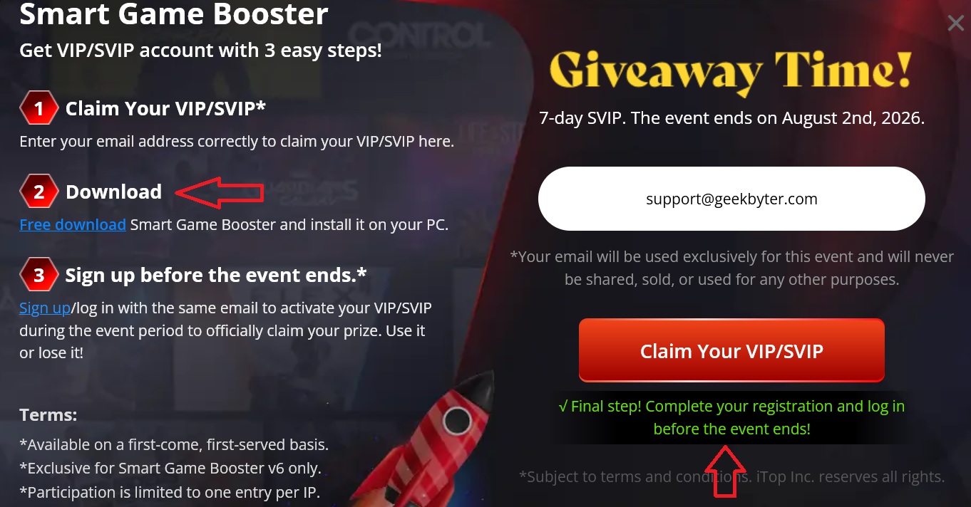 Download free Smart Game Booster to your PC