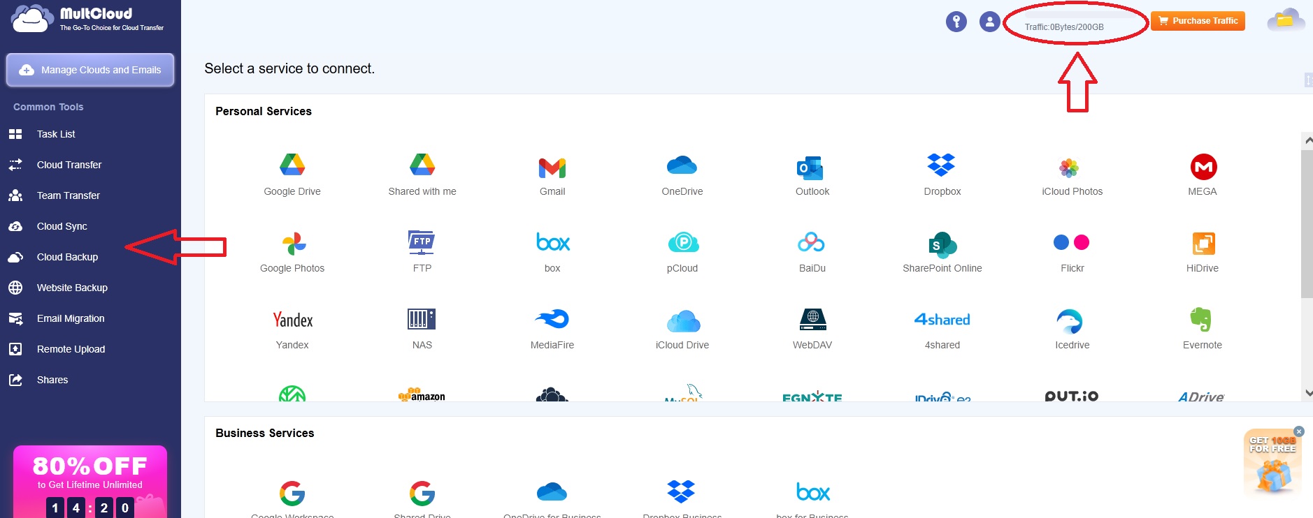 MultCloud premium account activated for 3 months