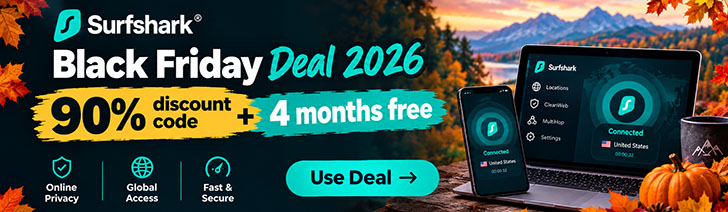 90% Off Surfshark Black Friday 2026 Deal
